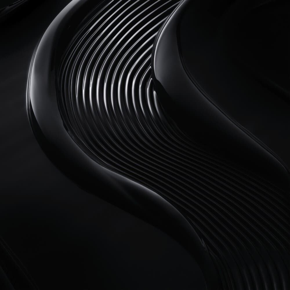 Design astuto di linee ondulate in tonalita nere, creando un effetto elegante e moderno.