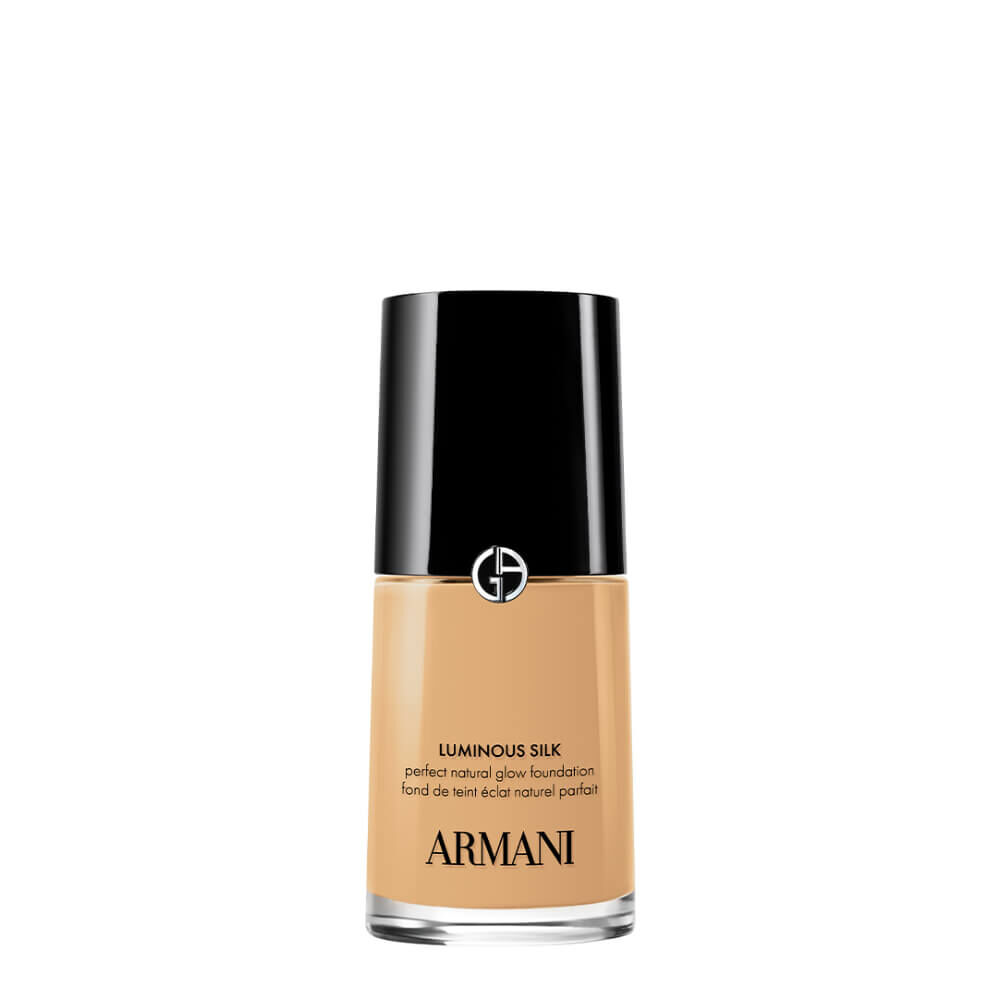 A bottle of Armani LUMINOUS SILK PERFECT NATURAL GLOW FOUNDATION.